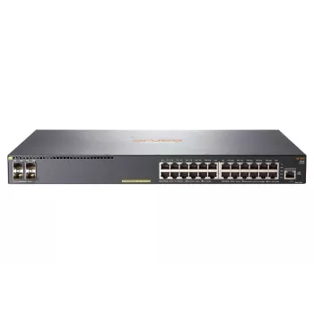 HPE - Aruba Series - Switch - 2540 24G PoE+ 4SFP+ - gestionado - 24 x 10/100/1000 (PoE+) + 4 x 10 Gigabit Ethernet / 1 Gigabit Ethernet SFP+ - sobremesa, montaje en rack, montaje en pared
