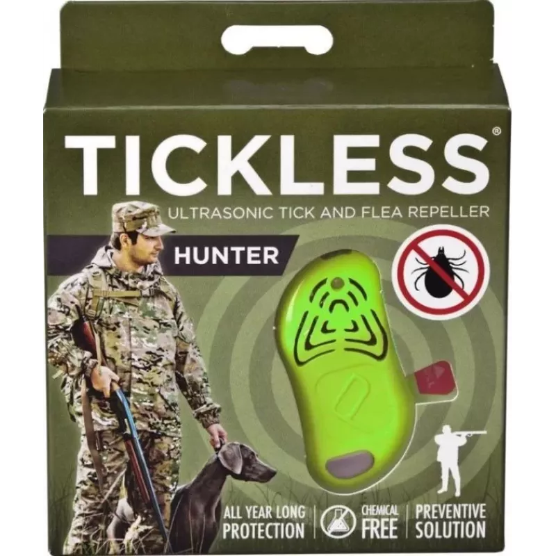 TICKLESS eliminador de garrapatas por ultrasonidos, para cazadores HUNTER, verde