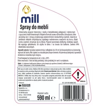 MILL Clean spray para muebles 590 ml