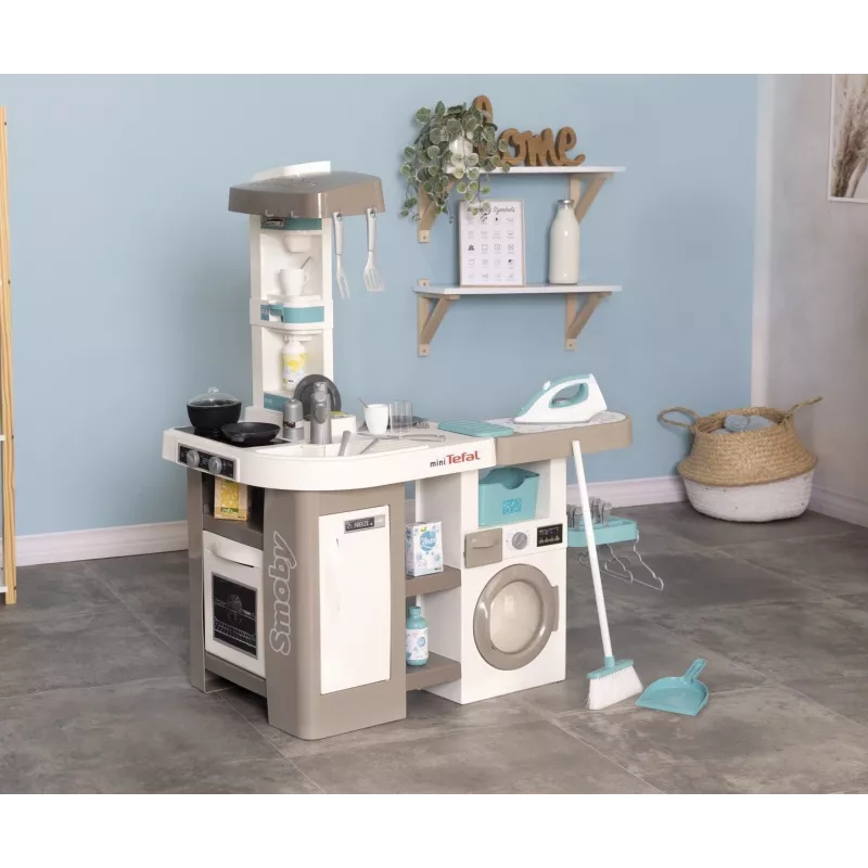 Smoby 311050 cocina de juguete con zona de lavado y accesorios