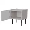 Mesita de noche Cama LUCCA, cama meble, 47x40x52 cm, cashmere, MDF/aglomerado, set de 2