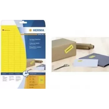 Etiqueta de impresora autoadhesiva HERMA Coloured Labels A4 70x37 mm verde papel mate 480 uds.