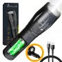 Linterna de mano Extralink EX.30707 negra SMD LED 10W USB
