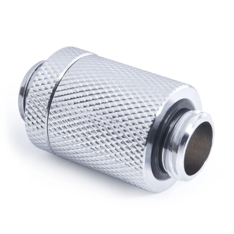 Alphacool ES D-Plug 25,5 mm de G1/4 macho a G1/4 macho, cromado