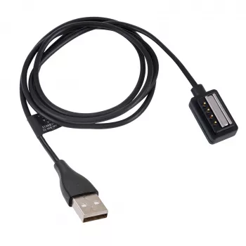 Akyga AK-SW-33 Cable de carga magnético para Suunto 9 / D5 / Spartan Sport, USB-A, 1 m, negro
