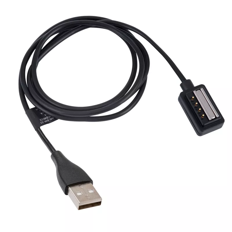 Akyga AK-SW-33 Cable de carga magnético para Suunto 9 / D5 / Spartan Sport, USB-A, 1 m, negro