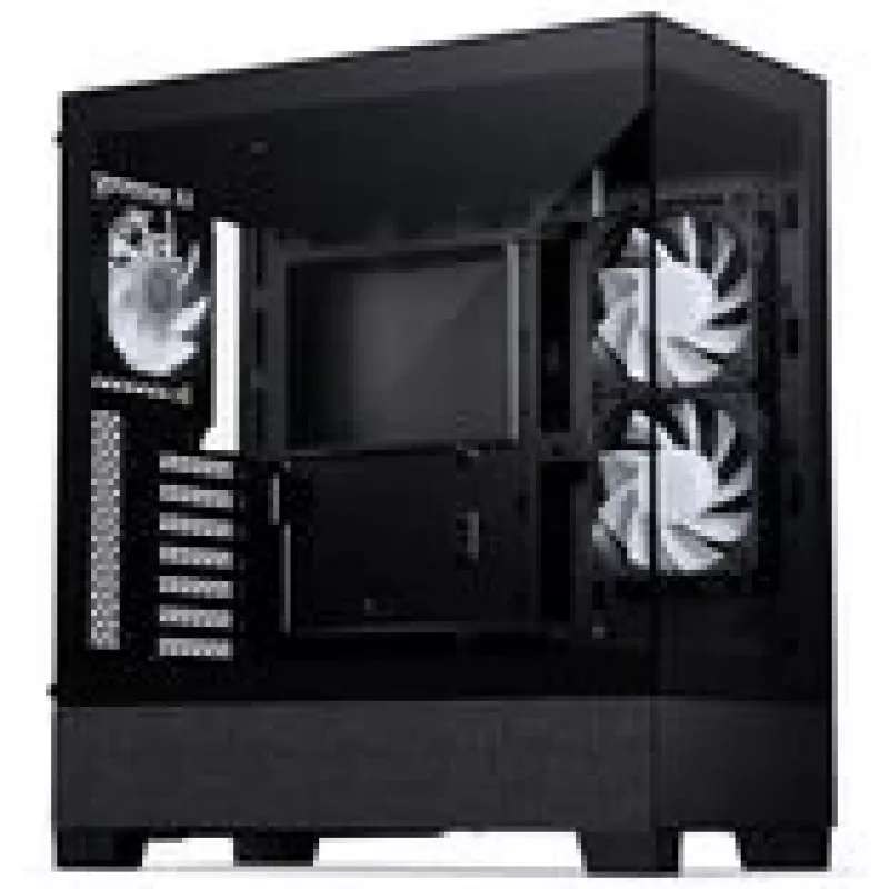 Caja de PC PHANTEKS XT View Matrix, torre Midi, E-ATX, cristal templado, Matrix LED - negra (PH-XT523VM1_DBK01)