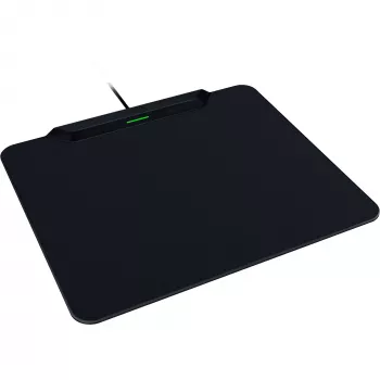 Razer | Alfombrilla de ratón gaming inalámbrica con base de carga, Hard Edition | HyperFlux V2 Wireless Charging System | Alfombrilla de ratón gaming | 360 x 311 mm | Negra