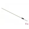 Delock 86781 Bastoncillos de limpieza para fibra óptica, 15 cm, blanco, 5 uds.