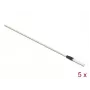 Delock 86781 Bastoncillos de limpieza para fibra óptica, 15 cm, blanco, 5 uds.