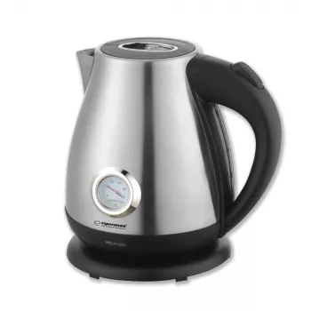 Hervidor ESPERANZA EKK029 — 1,7 L, 2200 W, acero inoxidable y plástico negro