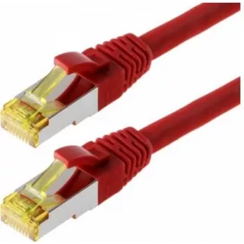 Helos - Cable de red - RJ-45 (M) - RJ-45 (M) - 0,25 m - Cable SFTP (PIMF) - CAT 6a - rojo
