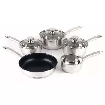 Juego de ollas Russell Hobbs BW06572EU72 — set de 5 piezas de acero inoxidable