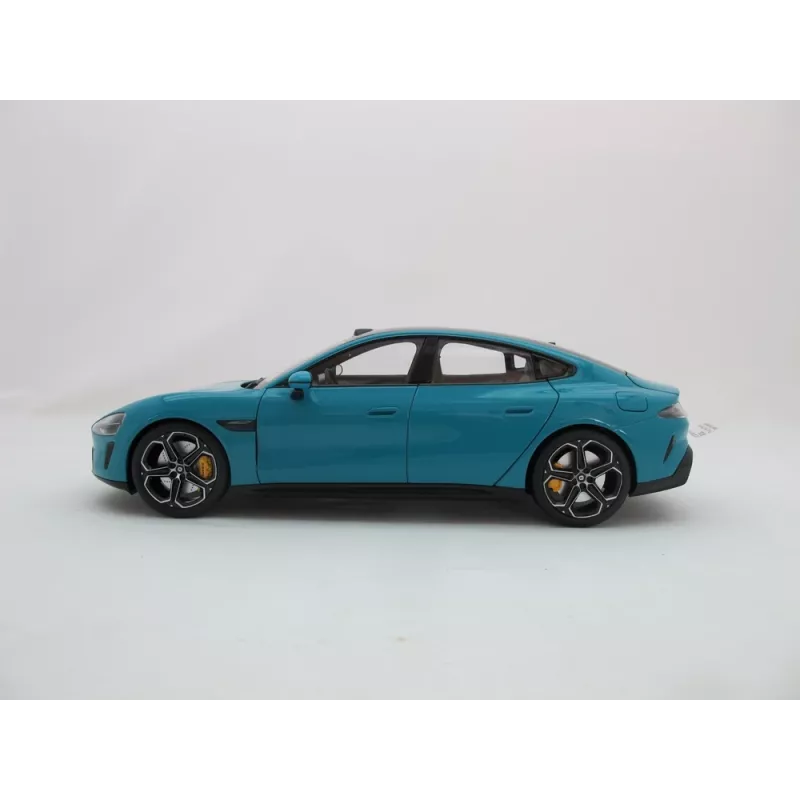 Xiaomi SU7 coche en miniatura de fundición a presión 1:18, Aqua Blue
