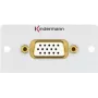 Kindermann 7444000801. Conexión 1: VGA, conexión 2: VGA, sexo del conector: macho/hembra. Longitud del cable: 1 m, color del producto: multicolor (7