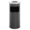 Durable 3332-58 cenicero/papelera redonda, 17 L, aluminio/metal, antracita