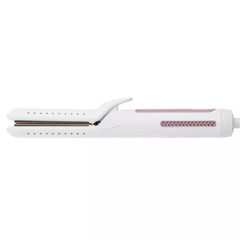 Plancha de pelo Adler AD 2326 con calentamiento cerámico, ajustable 140–220 °C, 120 W, blanca