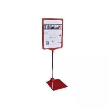 Expositor de sobremesa Franken PSM A3 01 base metálica para documentos A3, rojo