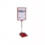 Expositor de sobremesa Franken PSM A3 01 base metálica para documentos A3, rojo