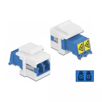 Módulo Keystone conector hembra LC dúplex a conector hembra LC dúplex DeLOCK 86834
