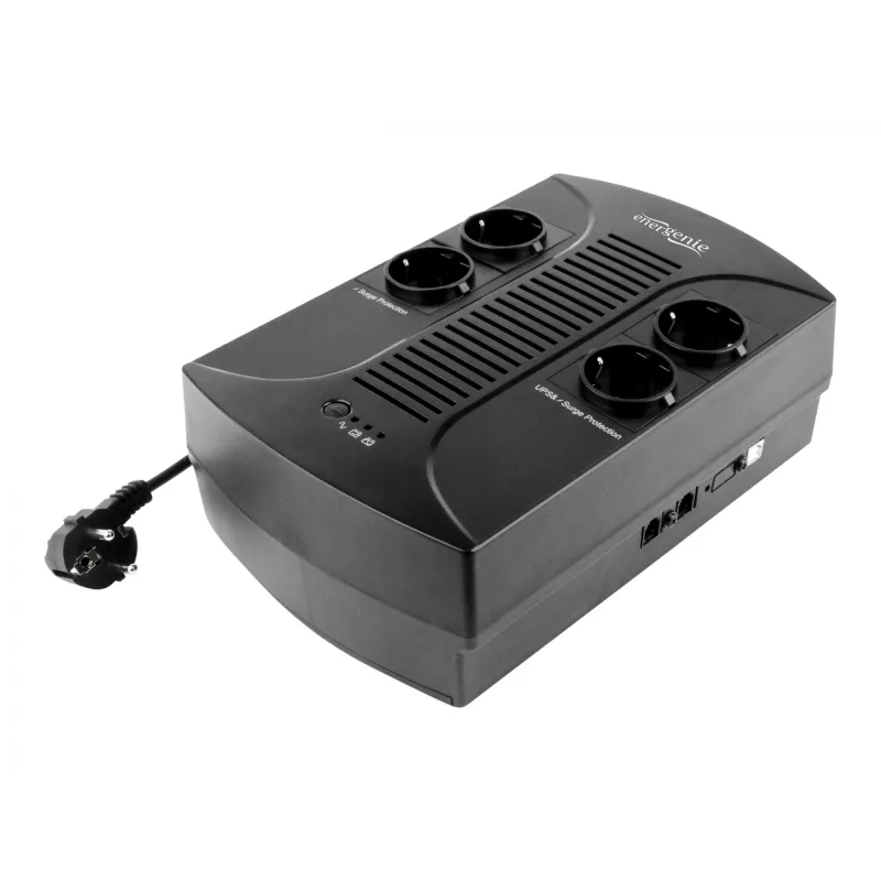 Sistema de alimentación ininterrumpida (SAI) EnerGenie EG-UPS-001 Line-Interactive 0,65 kVA 390 W 4 salidas de CA