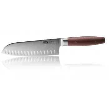 Cuchillo Santoku GEFU ENNO con hendiduras 18 cm