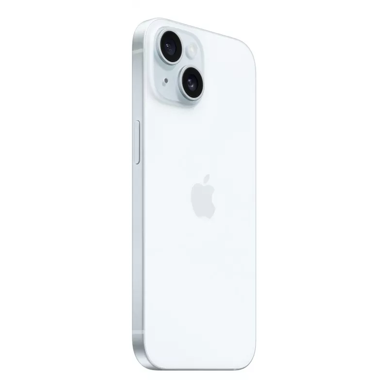 Apple iPhone 15 smartphone 6,1" (15,5 cm) OLED, Dual SIM, A16, 128 GB, cámara doble de 48 MP, iOS 17, 171 g, azul (versión India)