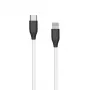 Cable de silicona USB Type-C - Lightning, 2 m (blanco)
