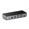 Dock con cable Satechi Triple 4K Display negro plateado 4K Ultra HD 60 Hz