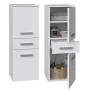 Top E Shop NEL V DDS BIEL armario de almacenaje para baño, blanco