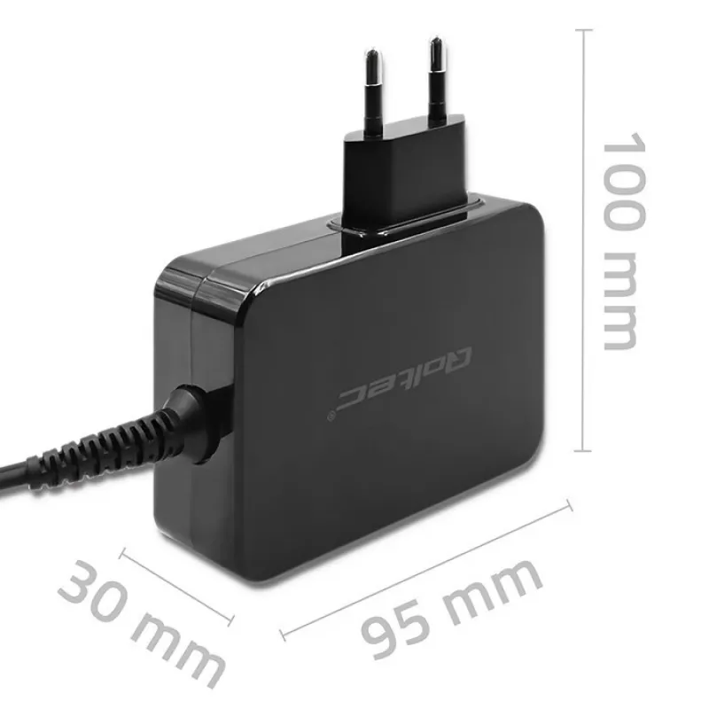 Cargador rápido turbo Qoltec PD 120W | 5-28V | 3-4.5A | USB-C | negro