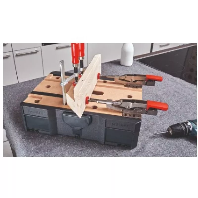 Abrazadera de sujeción BESSEY STC-S-MFT negra roja plata madera 14 uds.