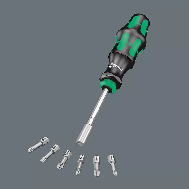 Wera Set de 6 uds. KK28 Kraftform kompakt portabrocas-destornillador