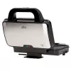 Sandwichera Adler AD 3043, 1300 W, placas antiadherentes, 2 sándwiches, superficie de cocción 285 × 152 mm, negra