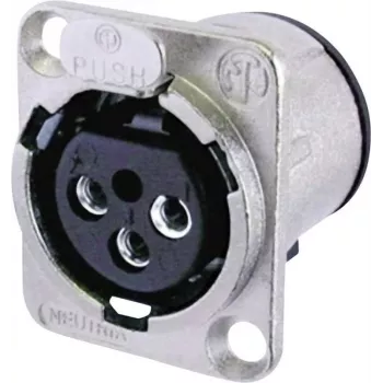 Accesorio de conectividad Neutrik NC3FD-V plateado