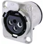 Accesorio de conectividad Neutrik NC3FD-V plateado