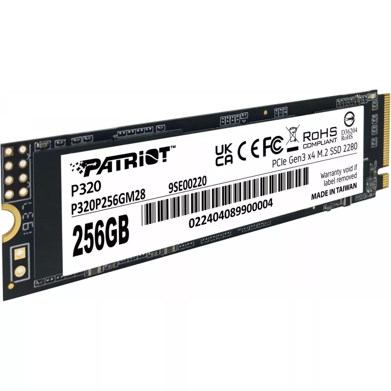 Unidad SSD Patriot P320 256 GB M.2 2280 PCIe 3.0 x4 NVMe