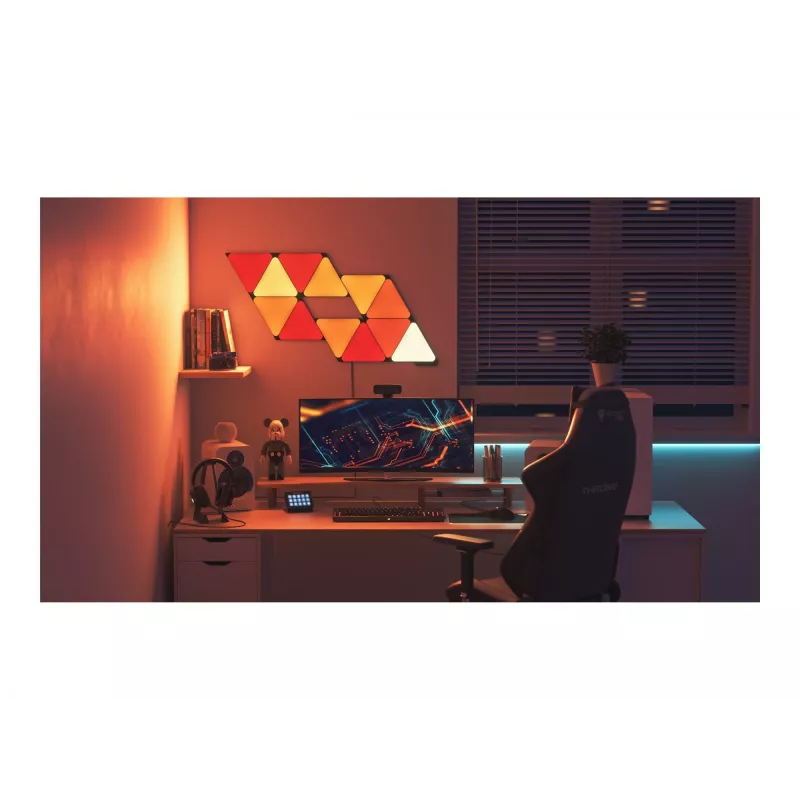 Panel inteligente Nanoleaf NL47-0101TW-3PK Wi-Fi negro 3 uds.