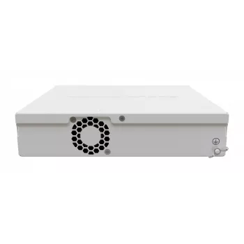 Switch L3 gestionado MikroTik CRS310-8G+2S+IN — 8× 2.5G RJ-45, 2× SFP+, PoE, montaje en rack 1U, blanco