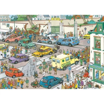 Puzle Jumbo Jan van Haasteren Jumbo geht einkaufen 1000 piezas (20028)