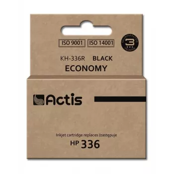 Cartucho de tinta ACTIS KH-336R compatible con HP, tinta pigmentada negra, 9 ml, rendimiento estándar, pack individual