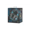 Auriculares gaming con cable Fury NFU-1584 con micrófono de diadema, circumaurales, 98 dB, 15–25000 Hz, cable de 2 m, USB y 3,5 mm, azul