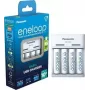 Panasonic eneloop BQ-CC61 Cargador con 4 x 2200 mAh pilas recargables (K-KJ61MCD40USB)