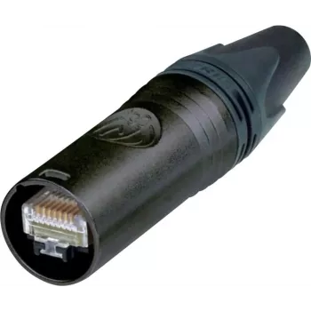 Conector RJ45 etherCON CAT6 A Neutrik, recto polos: 8P8C NE8MX6-B negro NE8MX6-B 1 ud. (NE8MX6-B)