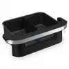 Freidora de aire Tristar FR-9078 doble 10 L, 2800 W, control táctil, LCD, negra/acero inoxidable