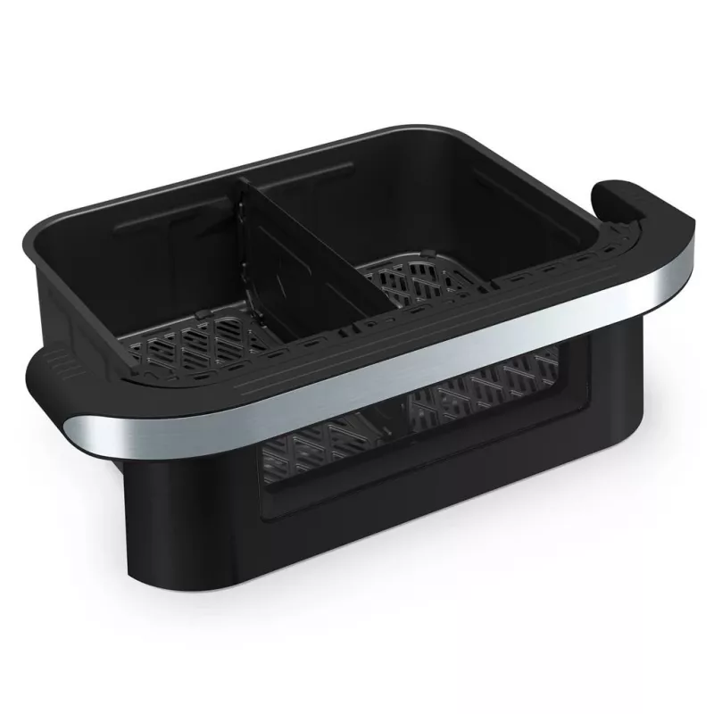 Freidora de aire Tristar FR-9078 doble 10 L, 2800 W, control táctil, LCD, negra/acero inoxidable