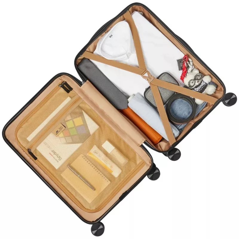Maleta de cabina Rivacase Clark ECO 8181 — maleta de cabina compacta, negro