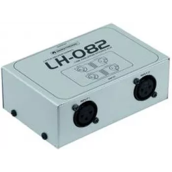 Aislador de línea estéreo rack 19 pulgadas Omnitronic LH-082 de 2 canales