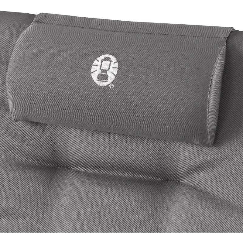 Tumbona acolchada, 5 posiciones 2000038333, silla de camping Gris/Plata