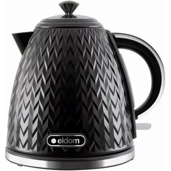ELDOM NELA hervidor de agua, capacidad 1,7 l, potencia 2000 W, negro